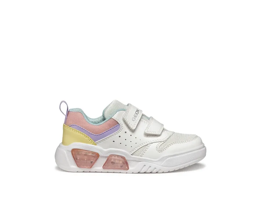 obrazek 1 Geox Sneakersy J Illuminus J55HPA 014BU C0653 DD Biały