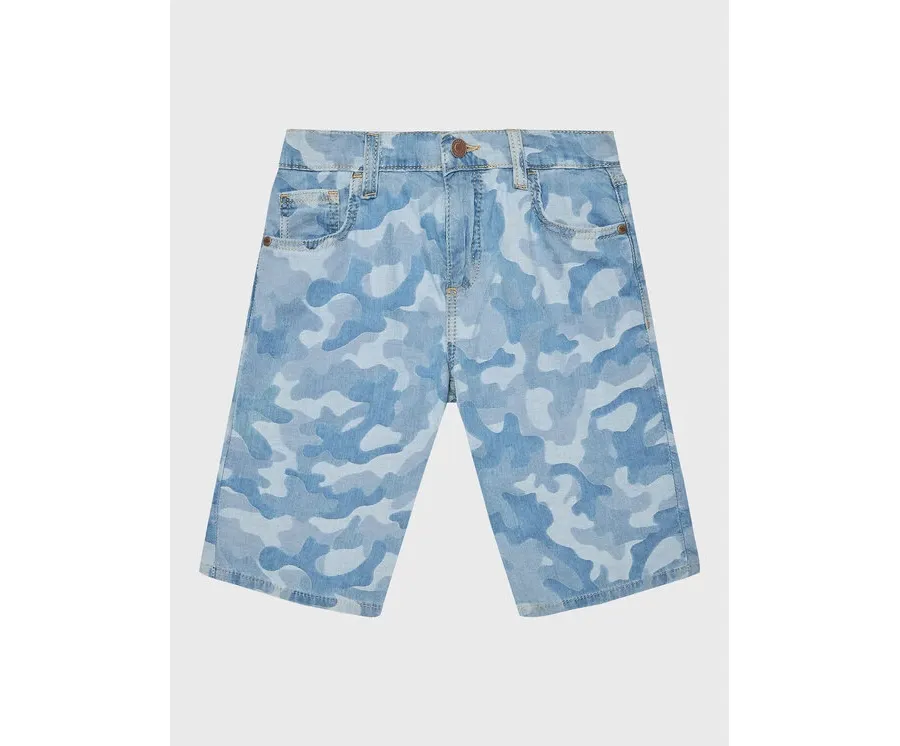 obrazek 1 Guess Szorty jeansowe L3GD16 D4ZV0 Niebieski Regular Fit