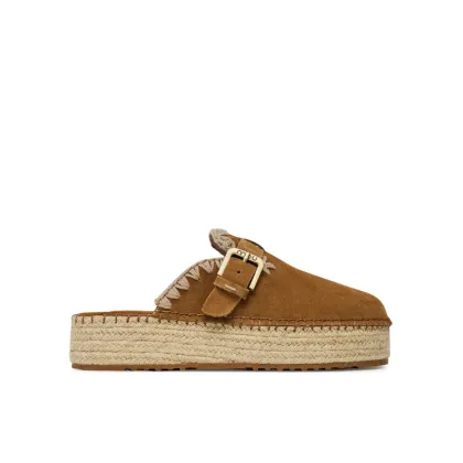 Zdjęcie Mou Espadryle Jute clog plain MU.SW641000A Brązowy