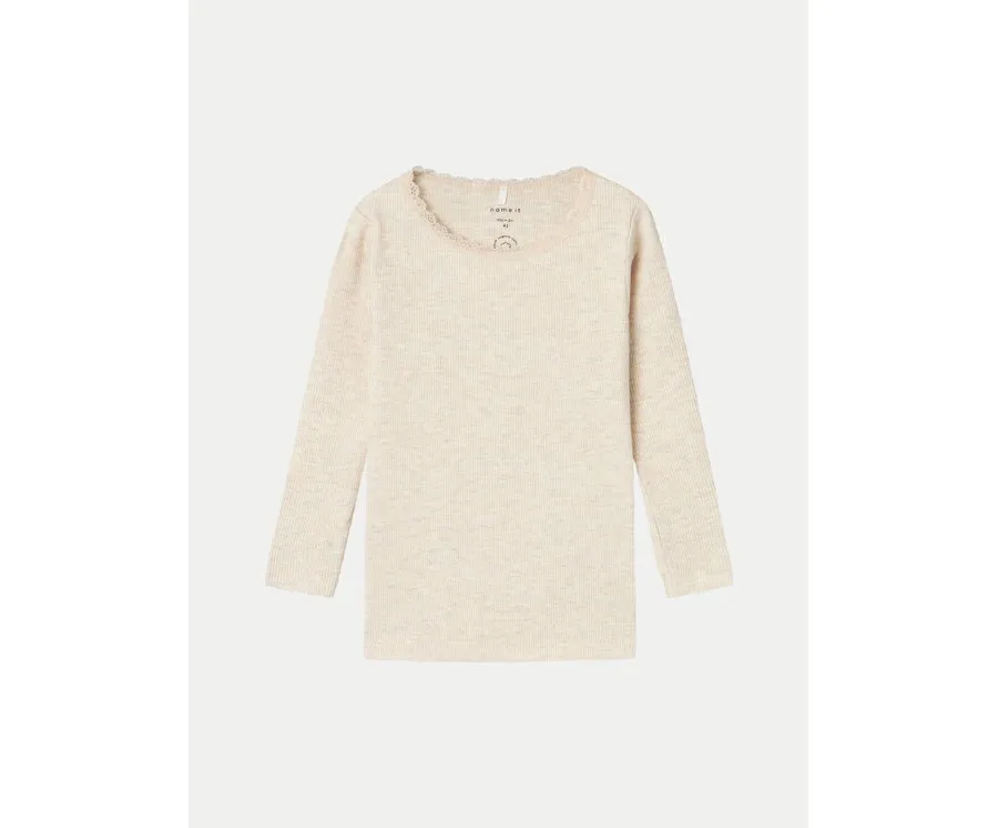 obrazek 1 NAME IT Bluzka 13198042 Beżowy Regular Fit