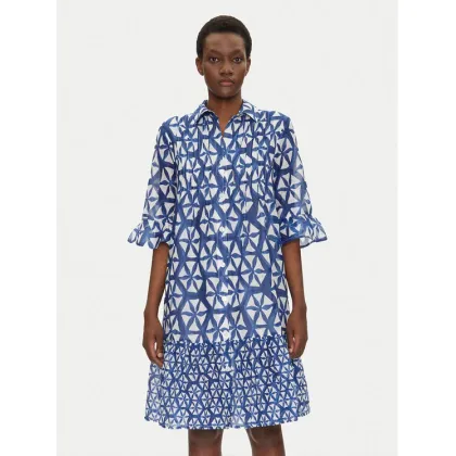 Zdjęcie Iconique Sukienka koszulowa IC25-087 Niebieski Relaxed Fit