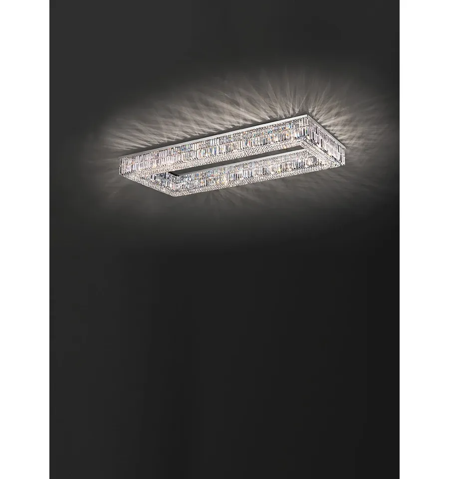 obrazek 1 Oryginalna lampa sufitowa z kryształami - 3 warianty wymiarowe
