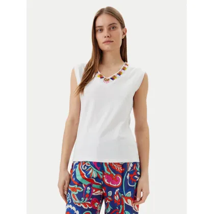 Zdjęcie Lola Casademunt by Maite Top MS2515021 Biały Regular Fit