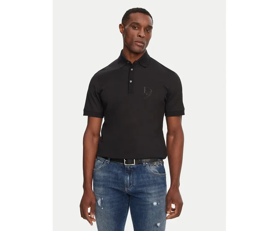 obrazek 1 Dolce&Gabbana Polo G8SG0Z G7N4P Czarny Regular Fit