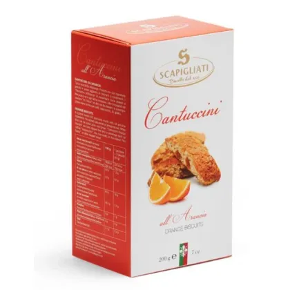 Zdjęcie Ciastka Cantuccini z kawałkami pomarańczy, 200 g