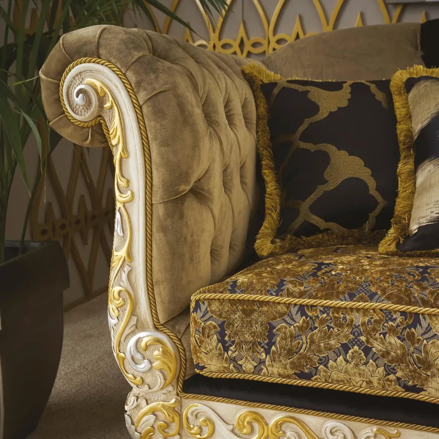 obrazek 2 Luksusowa duża sofa w stylu antycznym do salonu - Morello Gianpaolo