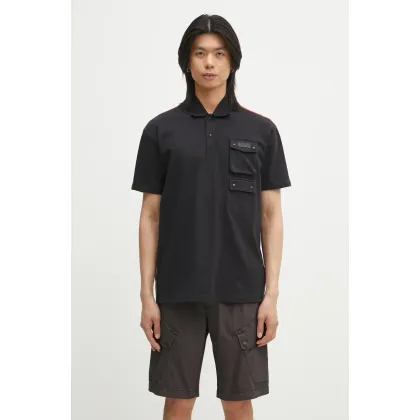 Zdjęcie Napapijri polo bawełniane E-Rivalto męski kolor czarny gładki NP0A4ID89411