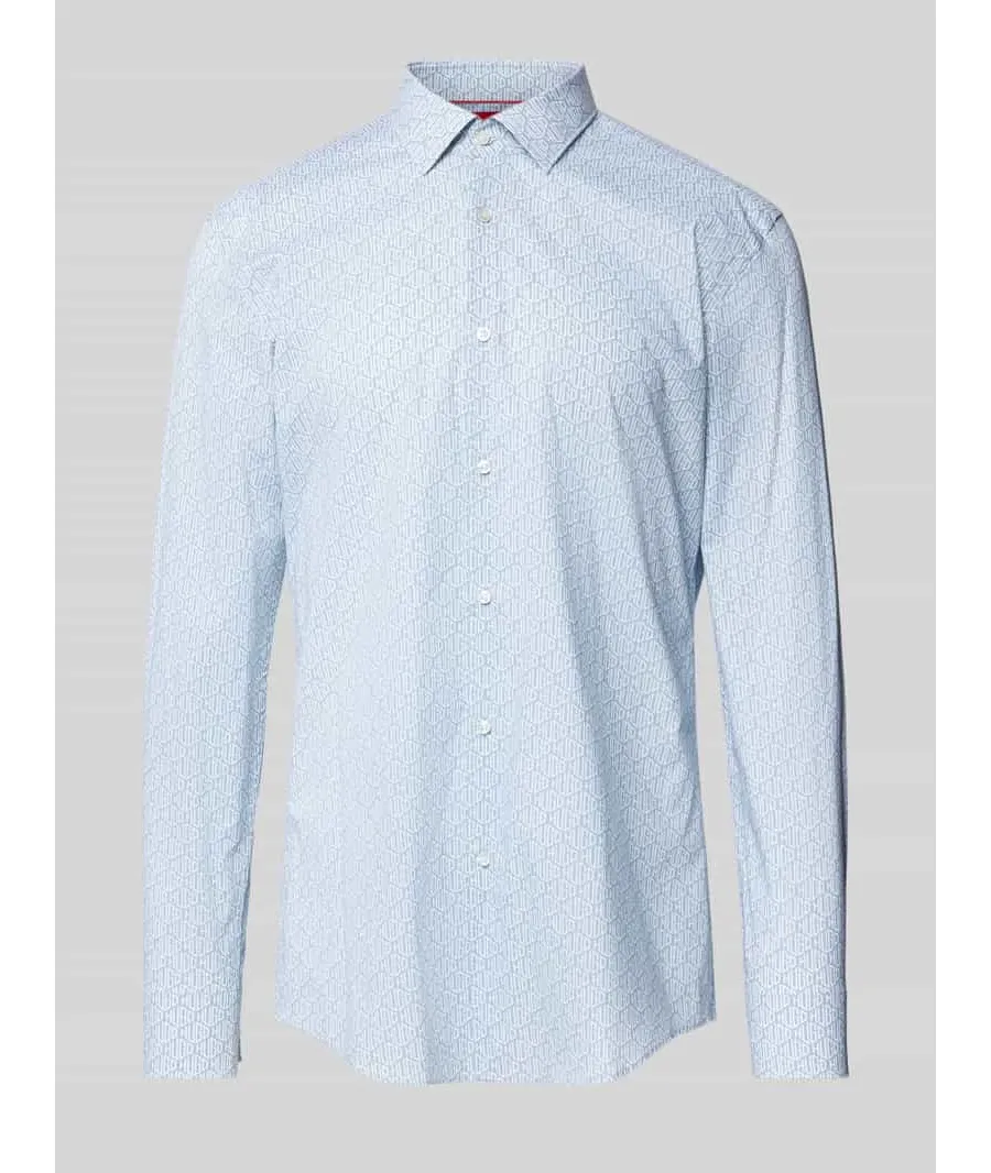 obrazek 1 Koszula biznesowa o kroju slim fit z czystej bawełny model ‘KENNO’