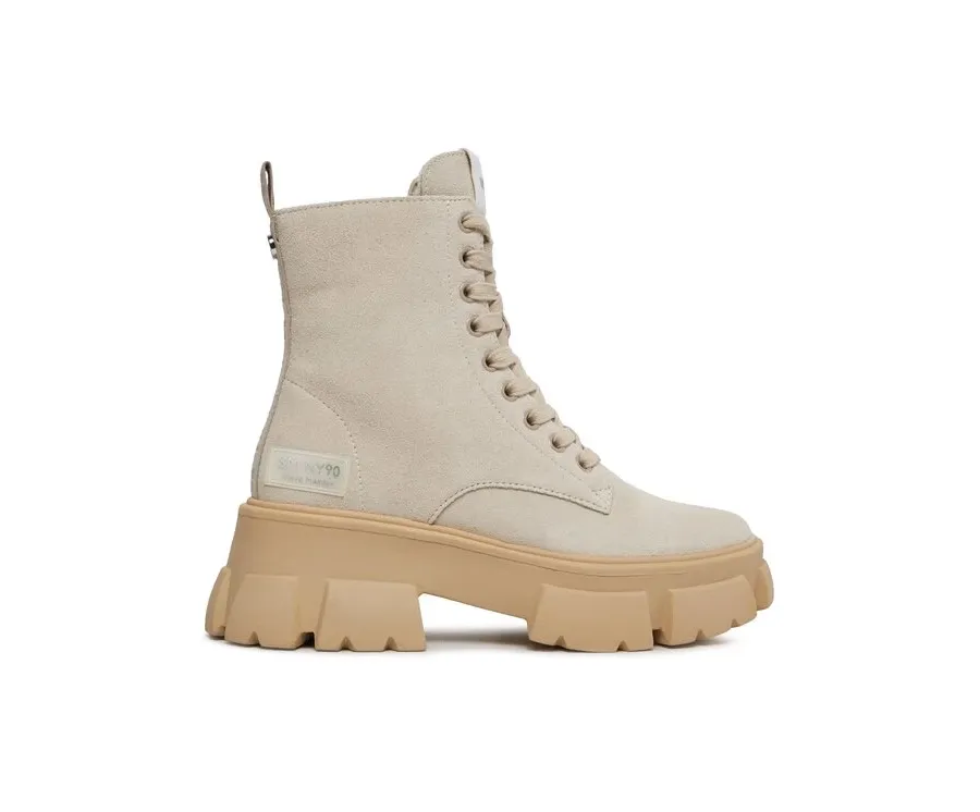 obrazek 1 Steve Madden Trapery Tanker Bootie SM11001261 SM11001261-846 Beżowy