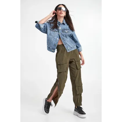 Zdjęcie Spodnie damskie cargo GESTUZ Gestuz