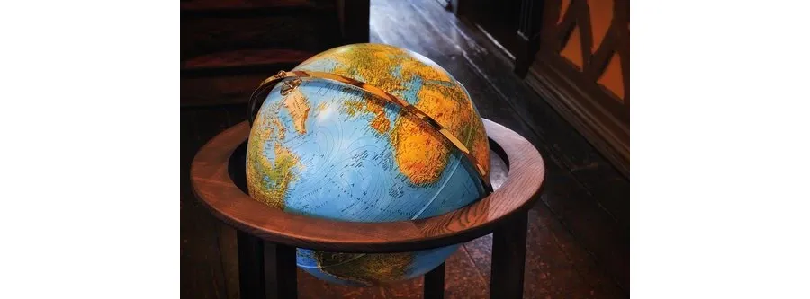 picture 2 Nova Rico Cross Blue 50 cm Illuminated Floor Standing Globe