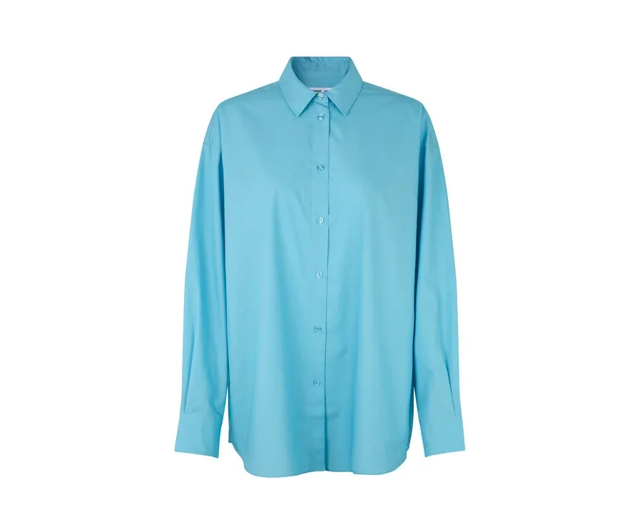 obrazek 1 Samsøe Samsøe Koszula Lua F23100161 Niebieski Relaxed Fit