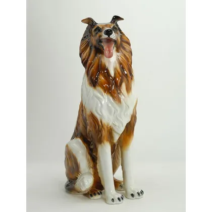 Picture A spectacular Colle dog made of ceramics