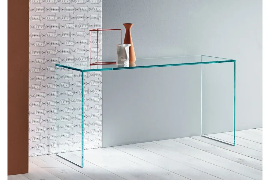 obrazek 2 Nowoczesne włoskie biurko wykonane ze szkła - Tonelli Design