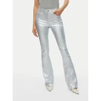 Zdjęcie Vero Moda Spodnie materiałowe Flash 10329072 Srebrny Flared Fit