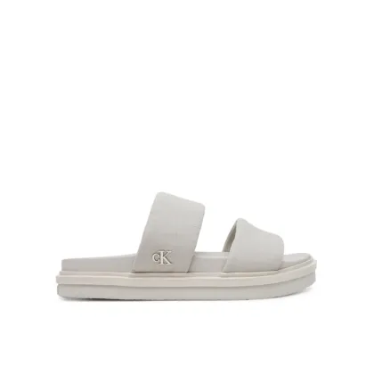 Zdjęcie Calvin Klein Jeans Klapki Flat Molded Dbl Bar Sandal Cv YM0YM01222 Szary