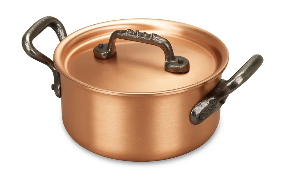 obrazek 4 Miedziany garnuszek 14 cm do casserole z Belgii