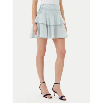 Zdjęcie Guess Spódnica mini W5GD85 D5N81 Błękitny Regular Fit