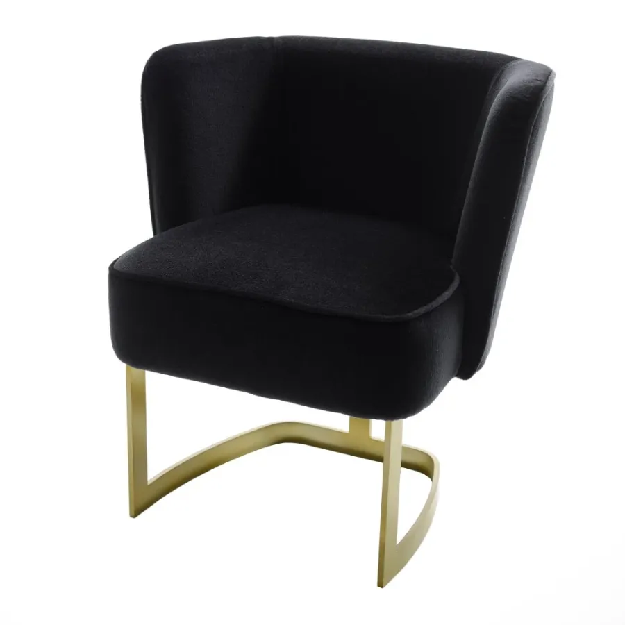 obrazek 2 Ekskluzywne krzesło z metalową podstawą H.73xL.66xP.55 cm