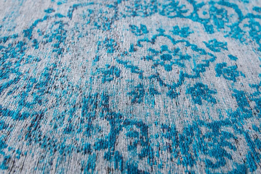 obrazek 4 Piękny niebiesko szary dywan klasyczny - GREY TURQUOISE 8255