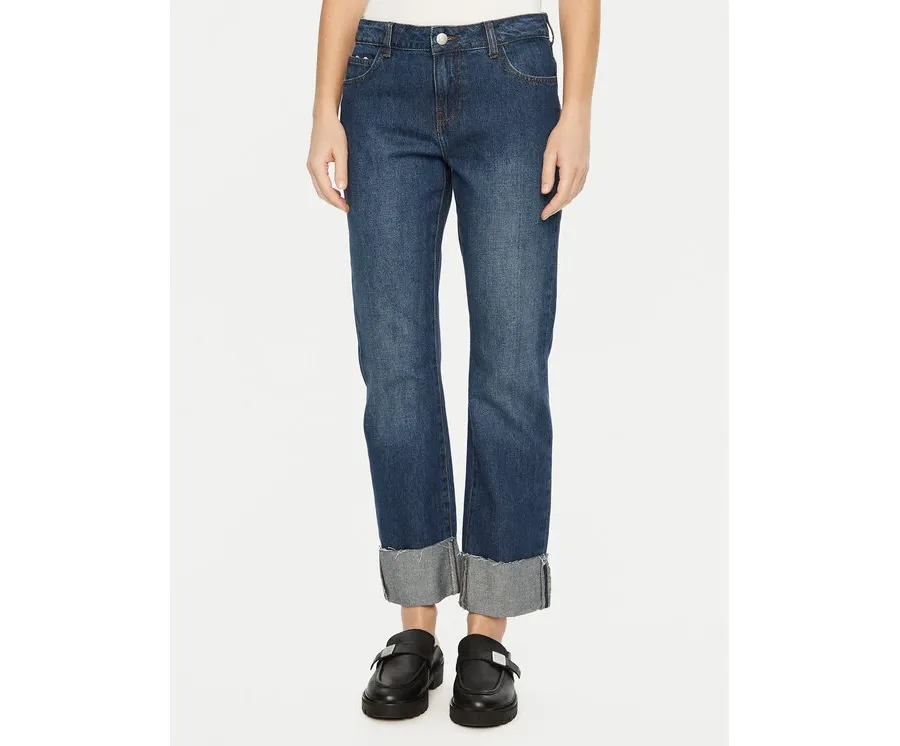 obrazek 1 Noisy May Jeansy Sanja 27033147 Granatowy Straight Fit