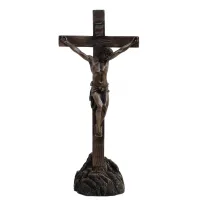 Picture Symbol of Christianity - a figurine of Jesus Christ on the cross