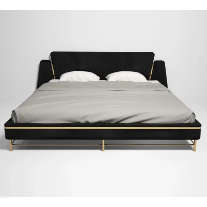 Zdjęcie Czarne łóżko do stylowej sypialni – Muranti