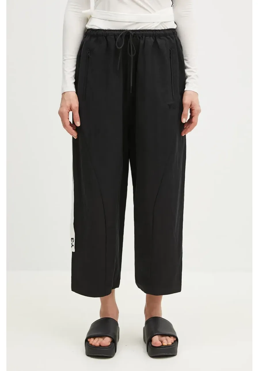obrazek 1 Y-3 spodnie Washed Twill Pant damskie kolor czarny proste high waist JD3517