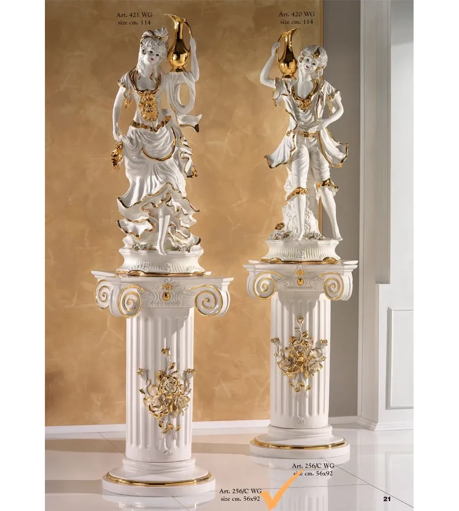 picture 1 Column with gold flowers