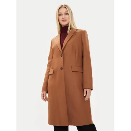 Zdjęcie Tommy Hilfiger Płaszcz wełniany WW0WW39753 Brązowy Regular Fit
