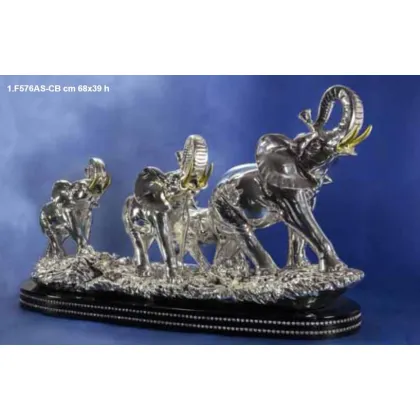 Zdjęcie Dekoracyjna rodzina słoni na biurko - ArtBe