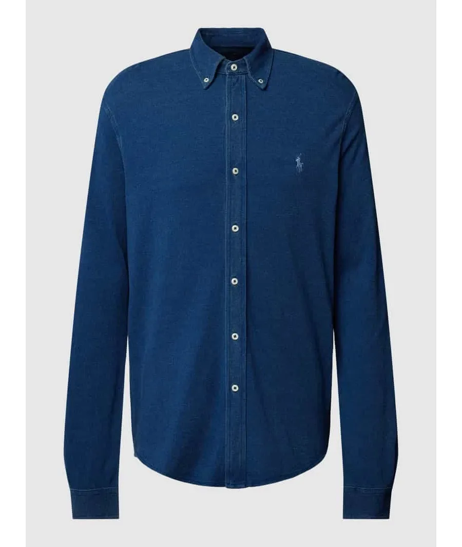 obrazek 1 Koszula casualowa o kroju slim fit z kołnierzykiem typu button down