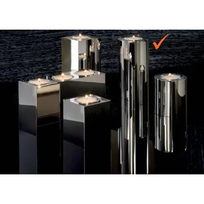 Picture A tasteful brass nickel candlestick for the living room