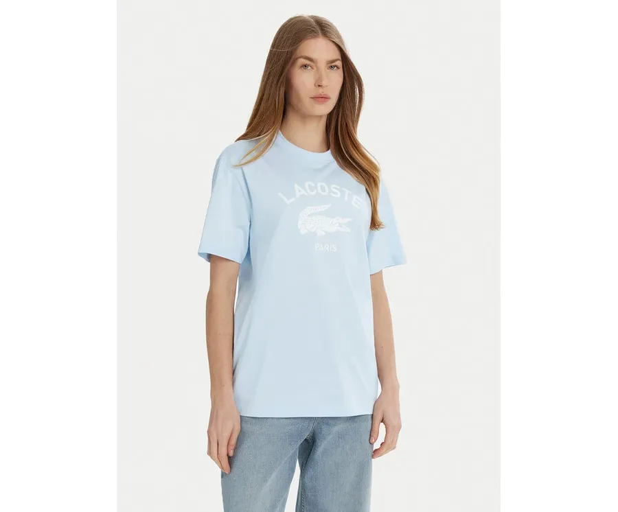 obrazek 1 Lacoste T-Shirt TH2733 Błękitny Regular Fit