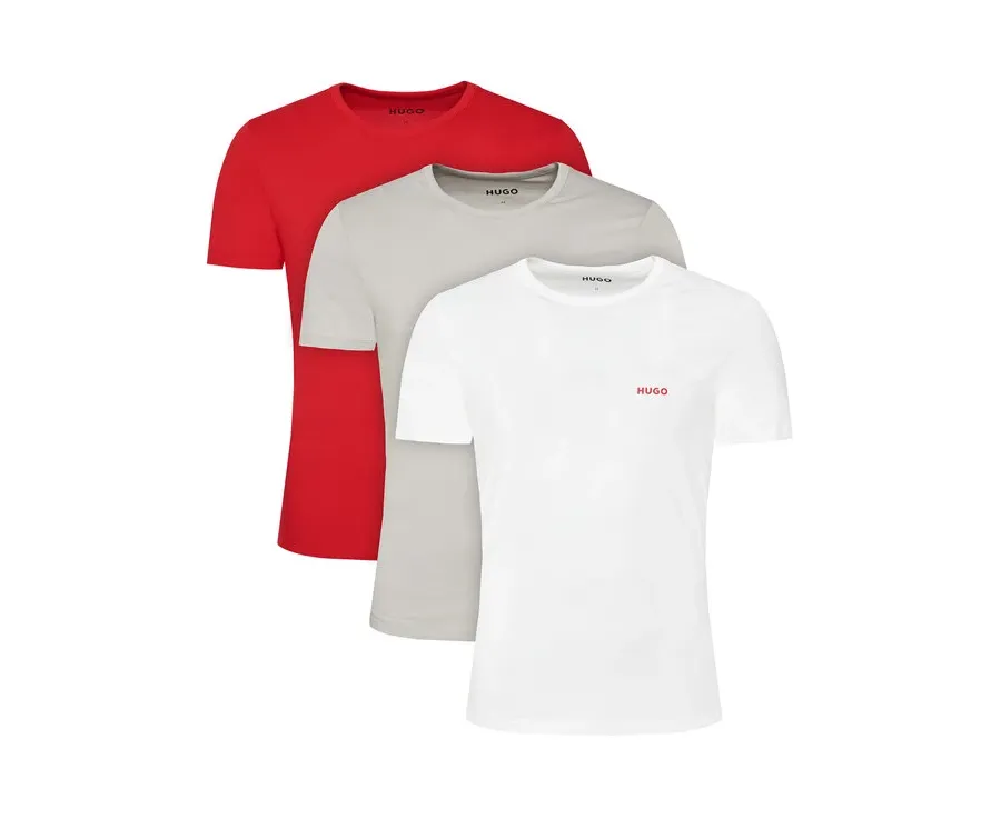 obrazek 1 HUGO Komplet 3 t-shirtów T-Shirt Rn Triplet P 50532811 Kolorowy Regular Fit
