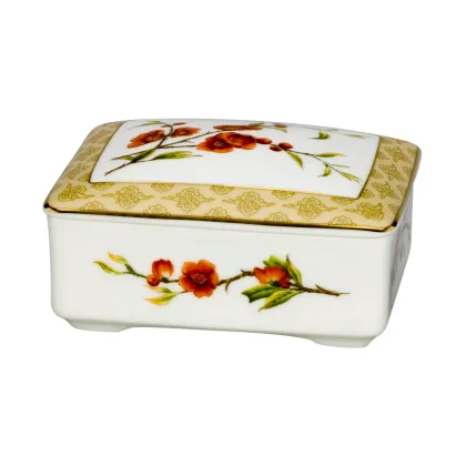 Picture Large porcelain container with a blooming flower motif - Vista Alegre