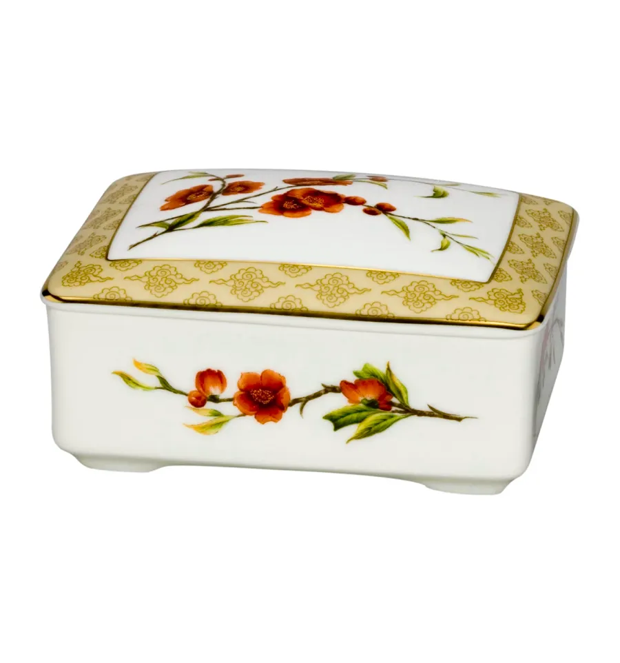 picture 1 A large porcelain container with the motive of blooming flowers - Vista Alegre
