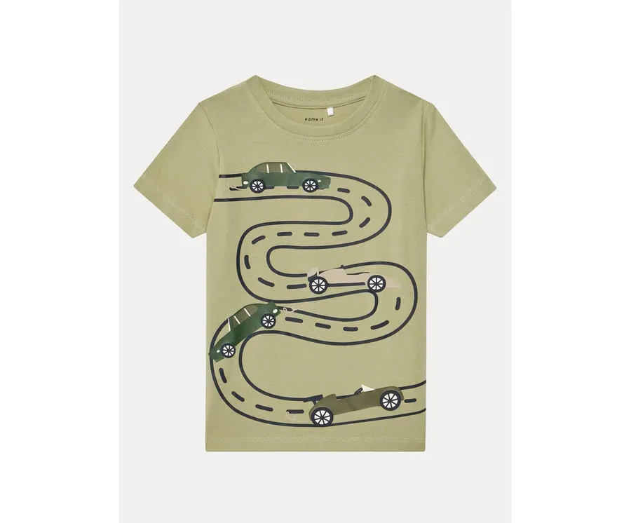 obrazek 1 NAME IT T-Shirt Borris 13238894 Zielony Regular Fit