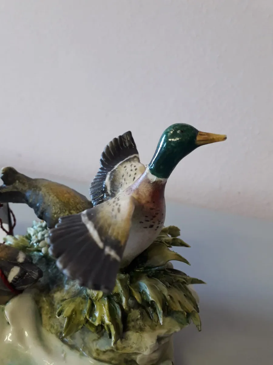obrazek 3 Stylowa dekoracja z porcelany do domu - figurka kaczek