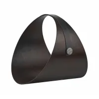 Picture Unique black wood rack for a fireplace or magazine