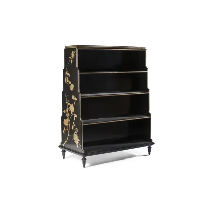 Zdjęcie Dwustronny regał z pozłacanymi detalami