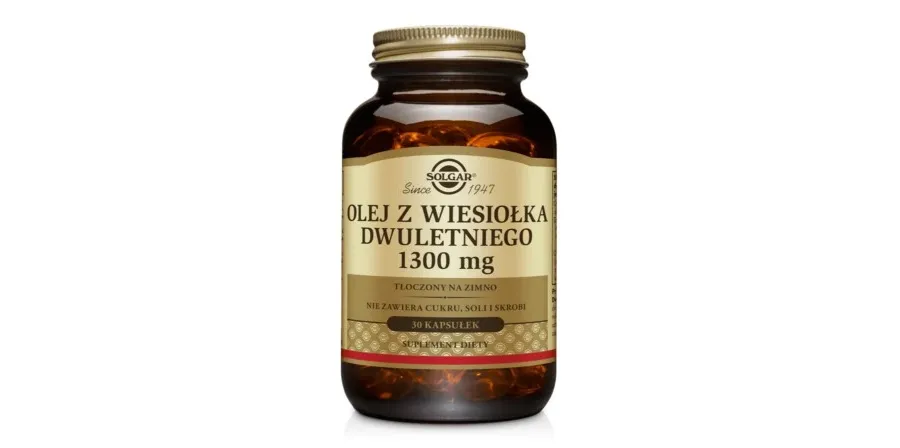 obrazek 1 Solgar Olej z wiesiołka 1300 mg kapsułki
