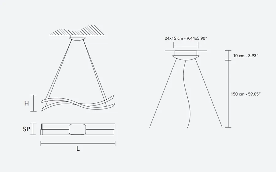 obrazek 4 Designerski drewniany żyrandnol LED