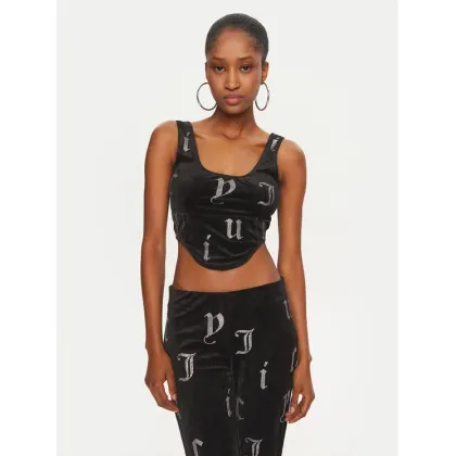 Zdjęcie Juicy Couture Top Cait JCMCS224252 Czarny Slim Fit
