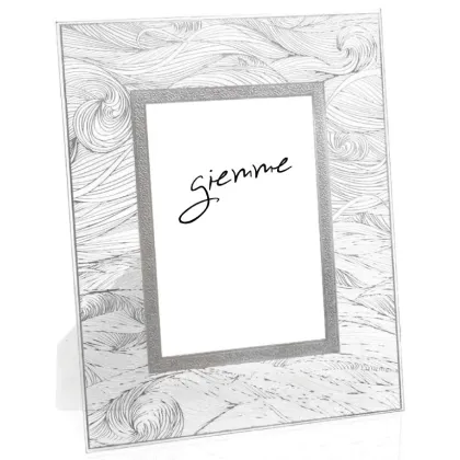 Picture Stylish photo frame 13x18 cm with delicate silver decoration