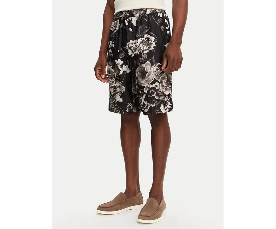obrazek 1 Dolce&Gabbana Szorty materiałowe GV37AT IS1VS Czarny Regular Fit