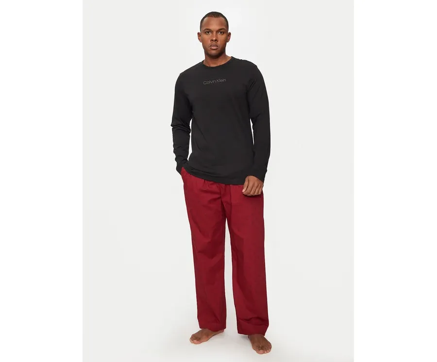 obrazek 1 Calvin Klein Underwear Spodnie piżamowe 000NM2781E Czerwony Relaxed Fit