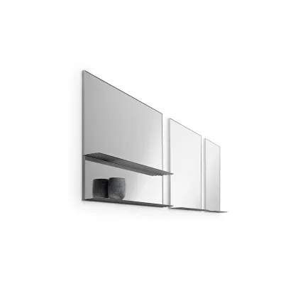 Zdjęcie Włoskie oprawione lustro aluminiowe naścienne