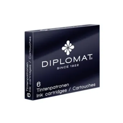 Picture DIPLOMAT ink cartridges 6 pcs, black/blue