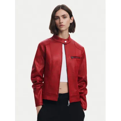Zdjęcie Desigual Kurtka skórzana 25SWEW46 Czerwony Regular Fit